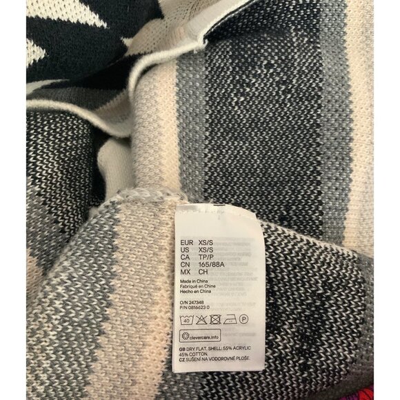 H&M long wrap cardigan with belt XS oversized AS NEW - Picture 4 of 6